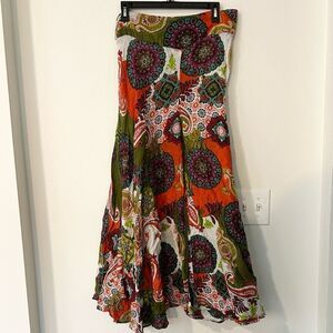 Tropical Bliss Wide Legged Printed Palazzo Pants L